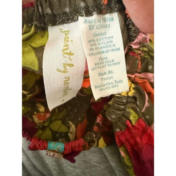 Matilda Jane cornucorpia peasant top flare sleeve colorful paint by numbers - Picture 3 of 6